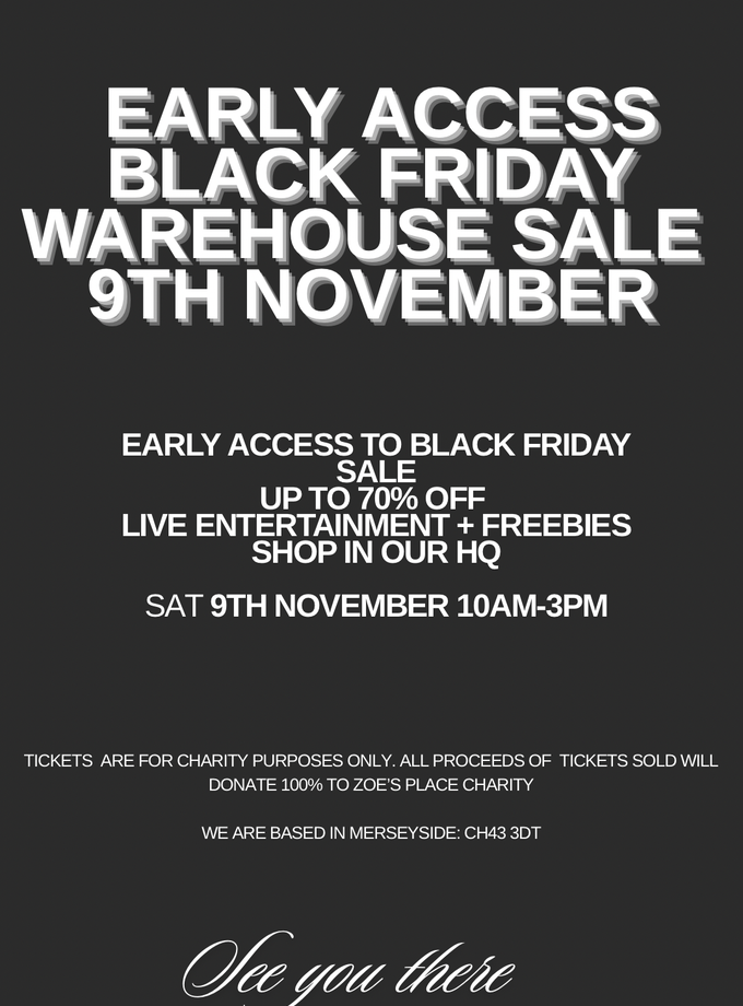 Caramellauk EARLY ACCESS BLACK FRIDAY UK POP UP! (YOUR TICKET PURCHASE GOES TO ZOE'S PLACE CHILDREN CHARITY) Free shipping