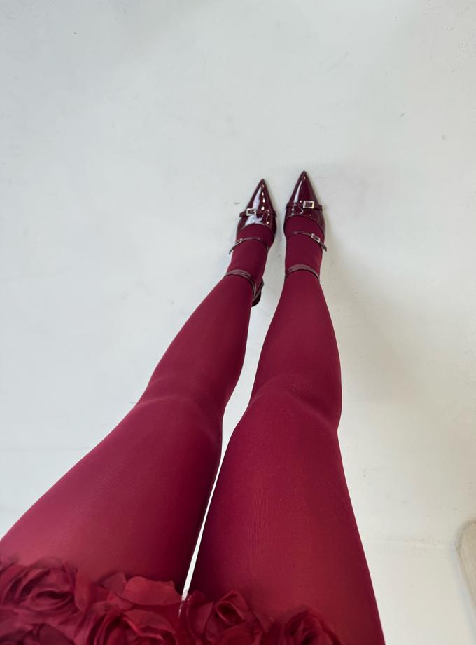 Caramellauk JOULES Tights In Burgundy High Quality